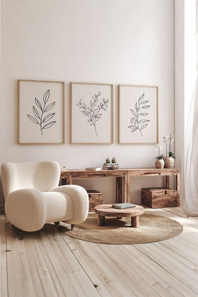 Wallity slika 3Dartsoho39, 3 dijela, 33 x 48 cm