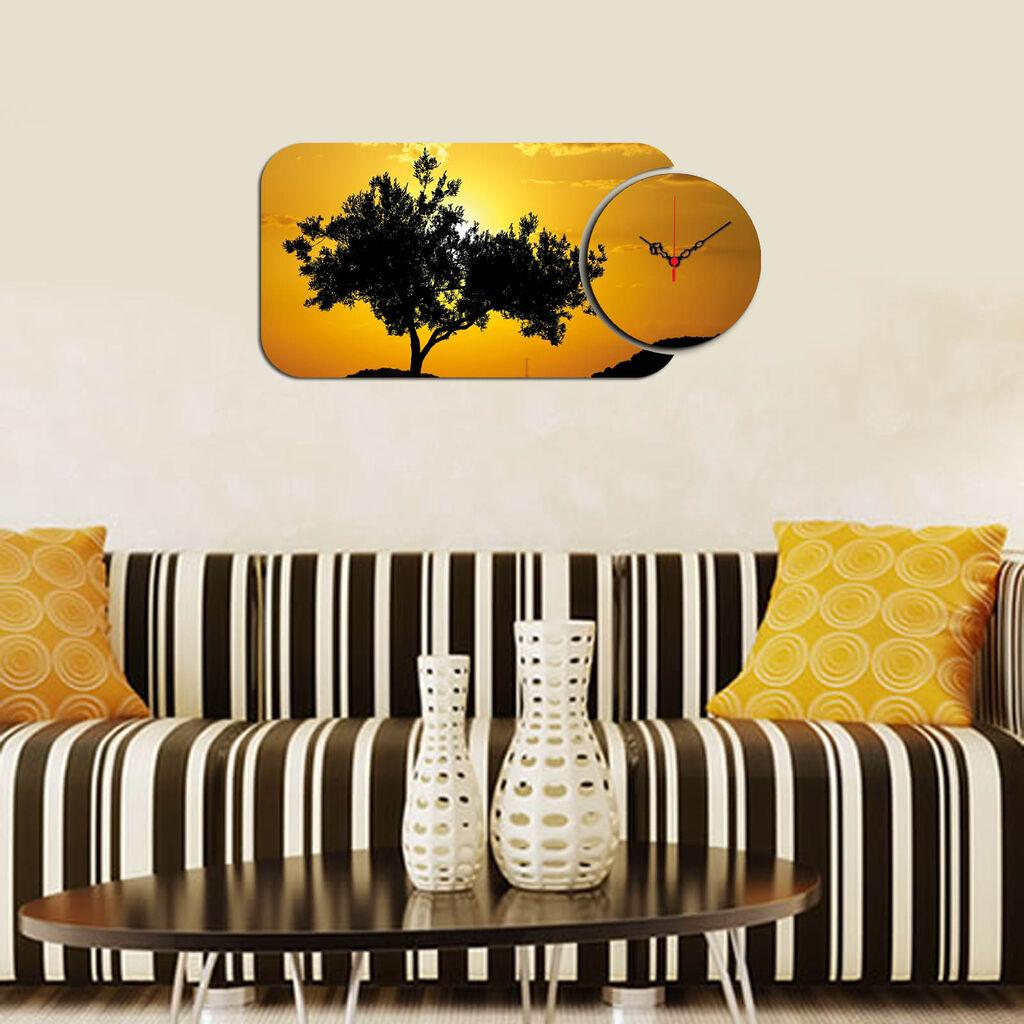 Zidni sat Wallity YMS-14, 68x32 cm, 2 dijela