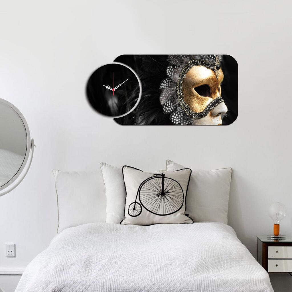 Zidni sat Wallity YMS-47, 68x32 cm, 2 dijela