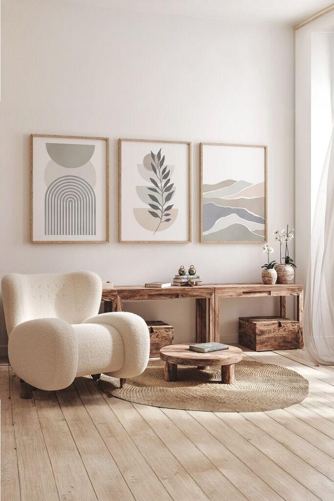 Wallity slika 3Dartsoho65, 3 dijela, 33 x 48 cm