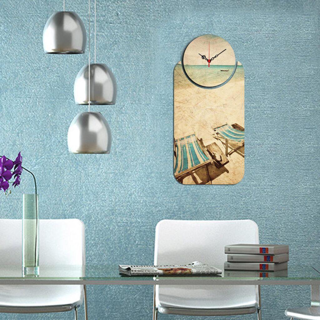 Zidni sat Wallity YMS-10, 68x32 cm, 2 dijela