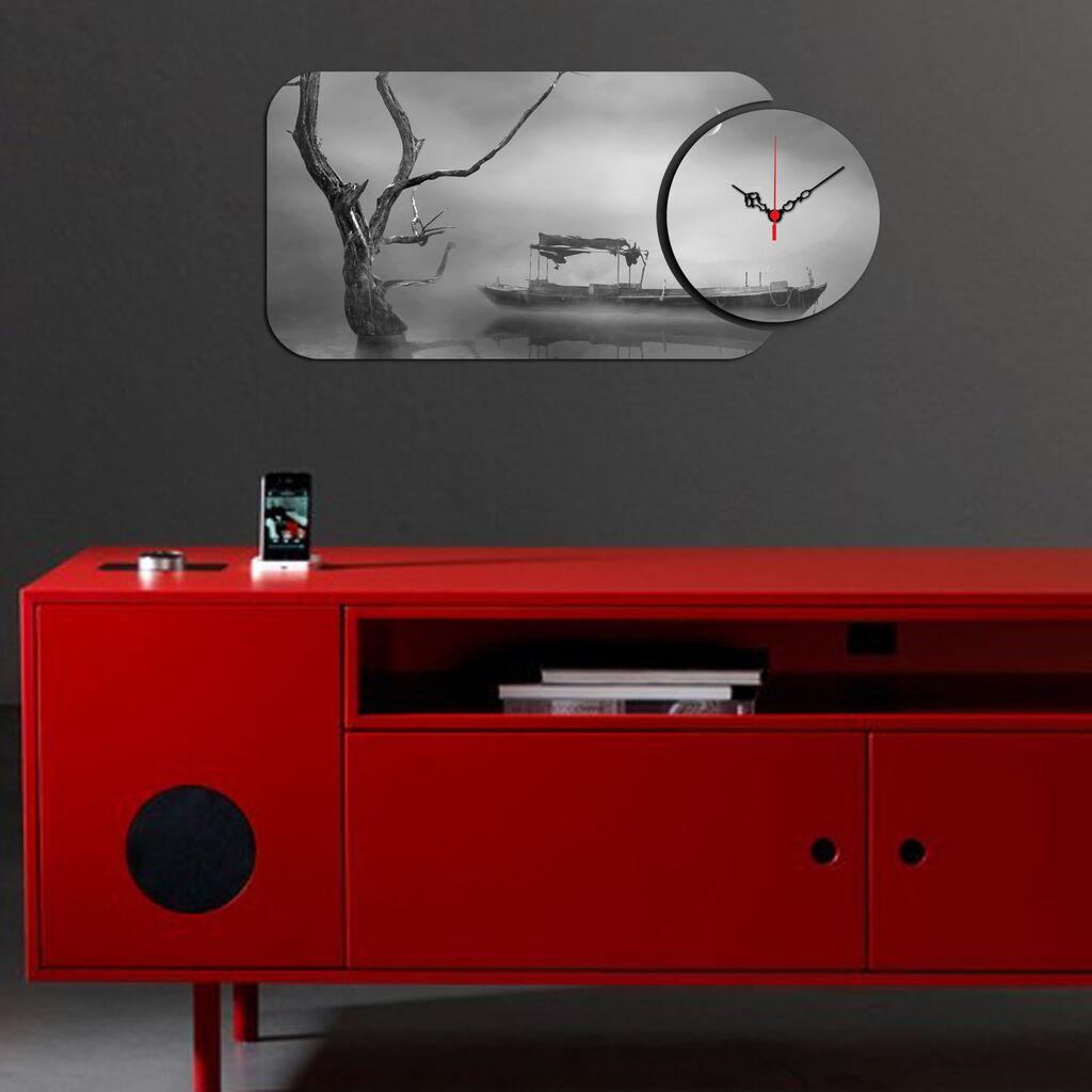 Zidni sat Wallity YMS-13, 68x32 cm, 2 dijela