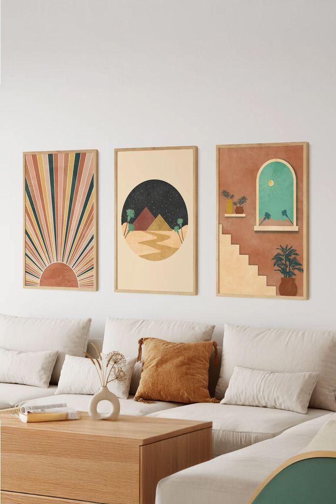 Wallity slika 3Dartsoho5, 3 dijela, 33 x 48 cm