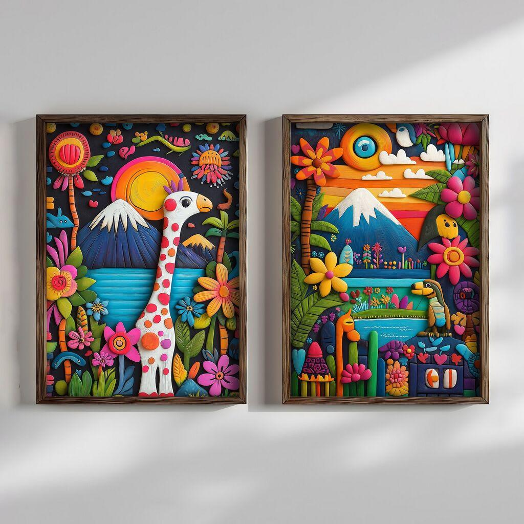 Wallity slika TUN138, 2 dijela, 70 x 50 x 3 cm