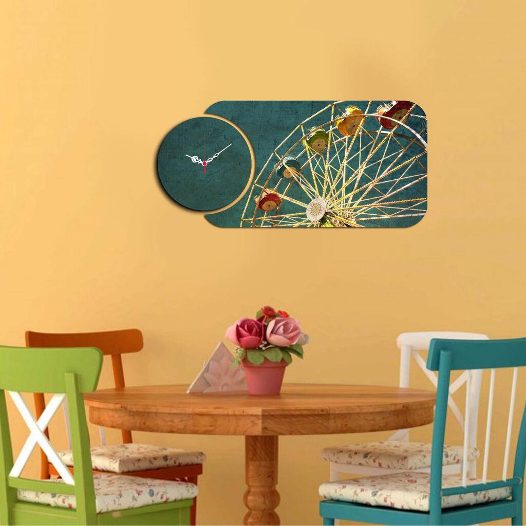 Zidni sat Wallity YMS-88, 68x32 cm, 2 dijela