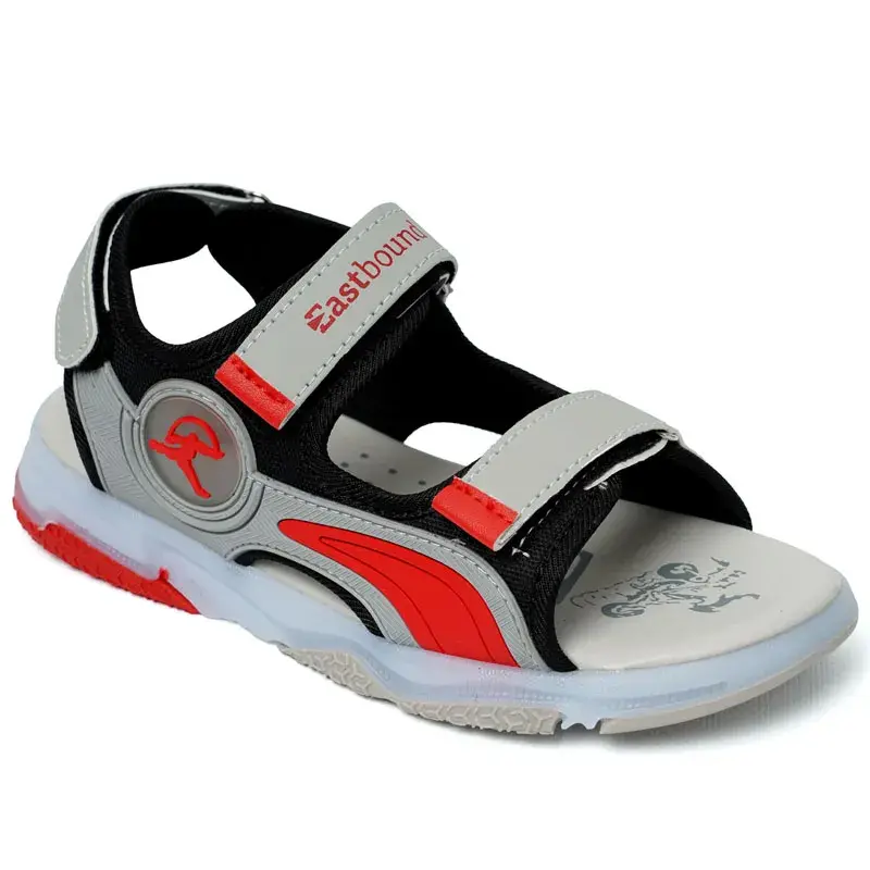 Sandale za dječake Eastbound, sivo-crvene