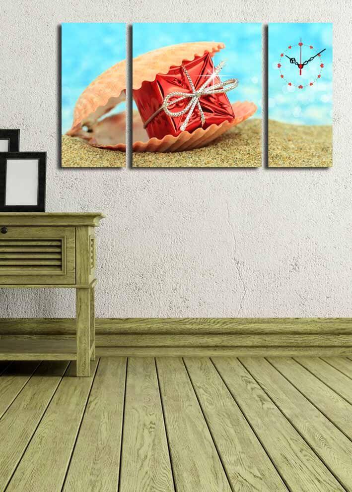 Zidni sat Wallity 3P204045CS-16, 84x45 cm, 3 dijela