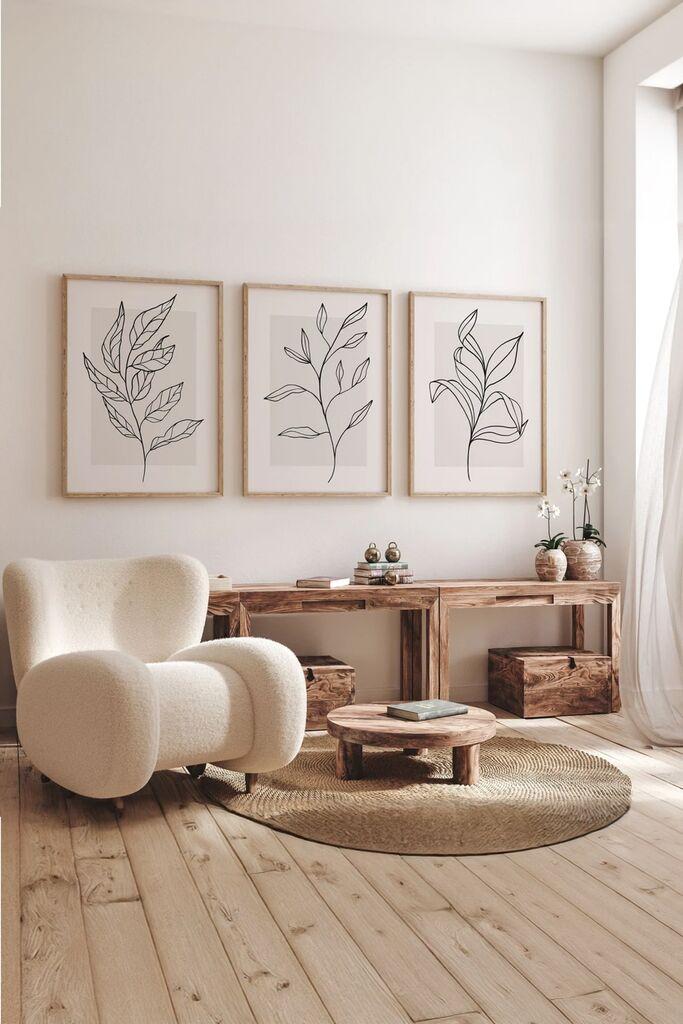 Wallity slika 3Dartsoho76, 3 dijela, 33 x 48 cm