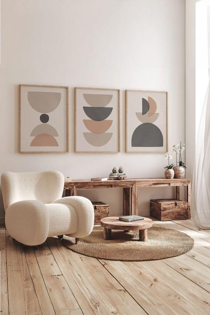 Wallity slika 3Dartsoho35, 3 dijela, 33 x 48 cm