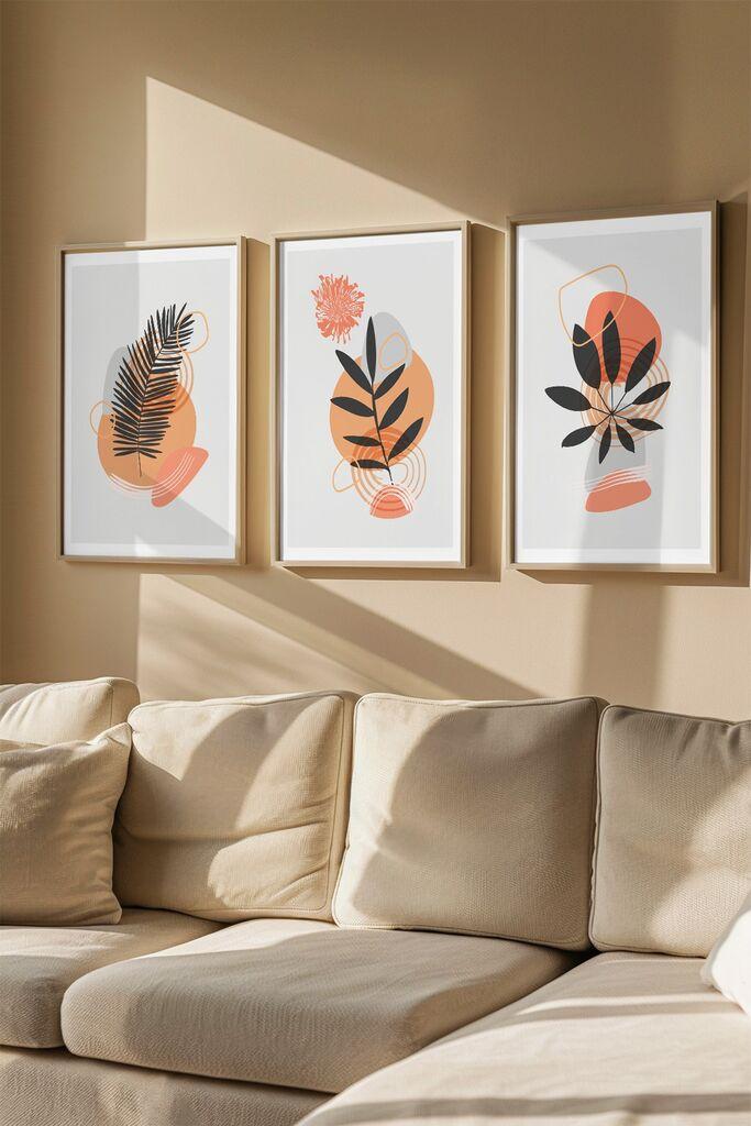 Wallity slika 3Dartsoho115, 3 dijela, 33 x 48 cm