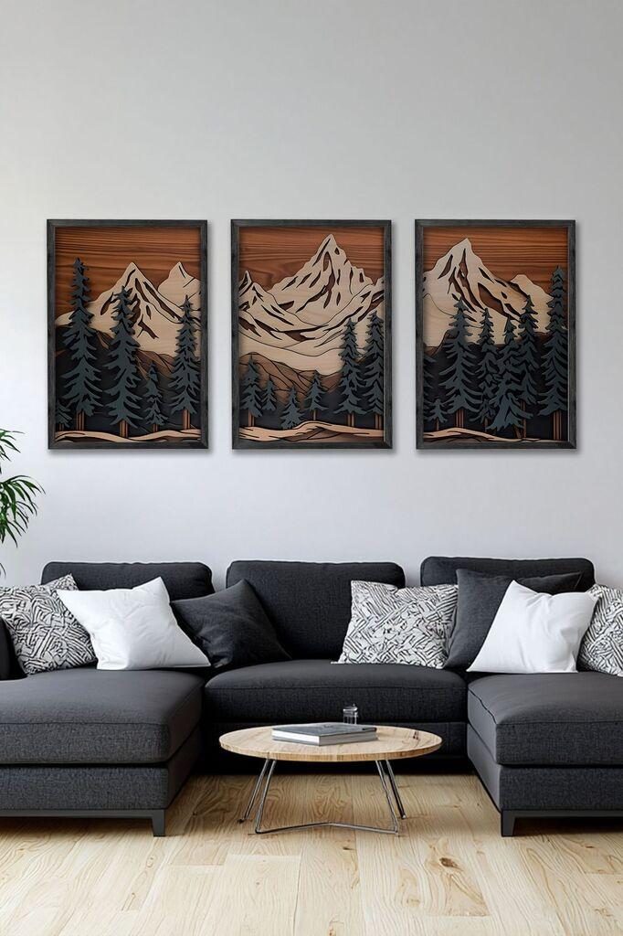 Wallity slika Ersy3Syhcrv41, 3 dijela, 34 x 49 cm