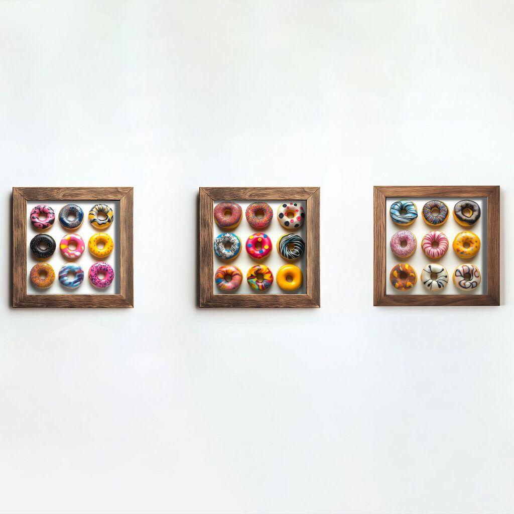 Wallity slika UKZM062, 3 dijela, 16 x 16 x 2 cm