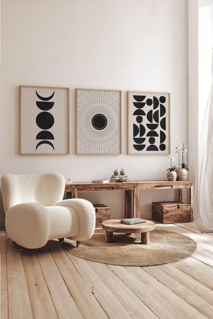 Wallity slika 3Dartsoho73, 3 dijela, 33 x 48 cm