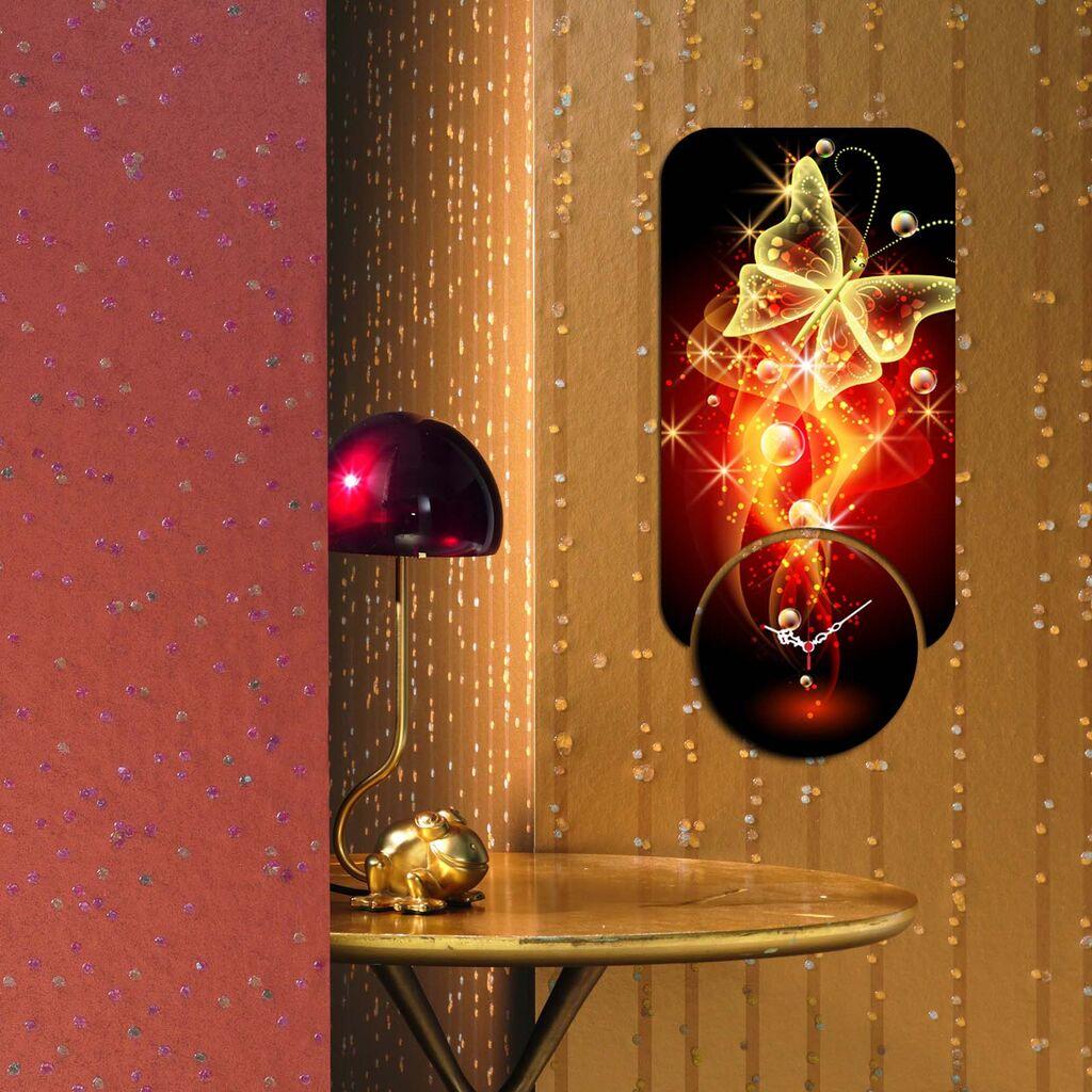 Zidni sat Wallity YMS-70, 68x32 cm, 2 dijela