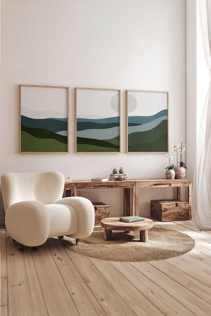 Wallity slika 3Dartsoho81, 3 dijela, 33 x 48 cm