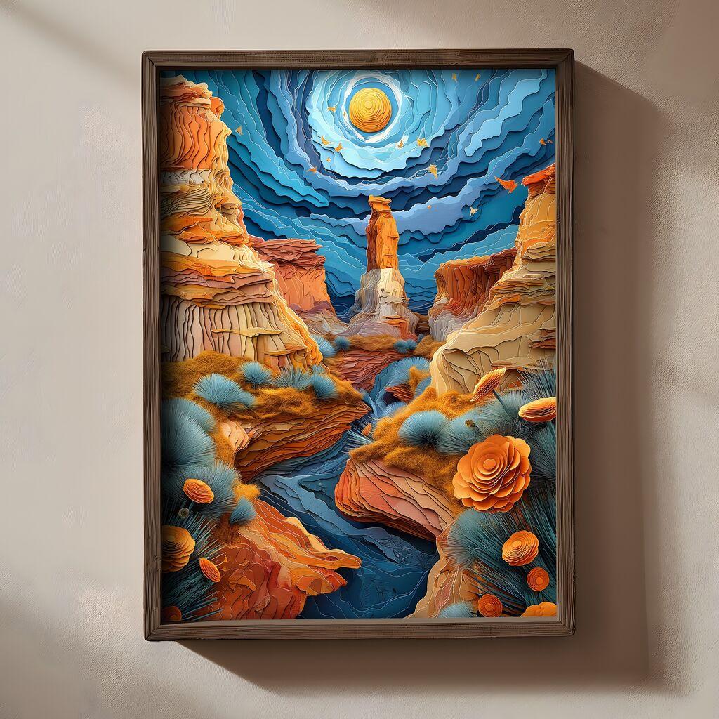 Wallity Slika TUN009, 50 x 70 x 3 cm