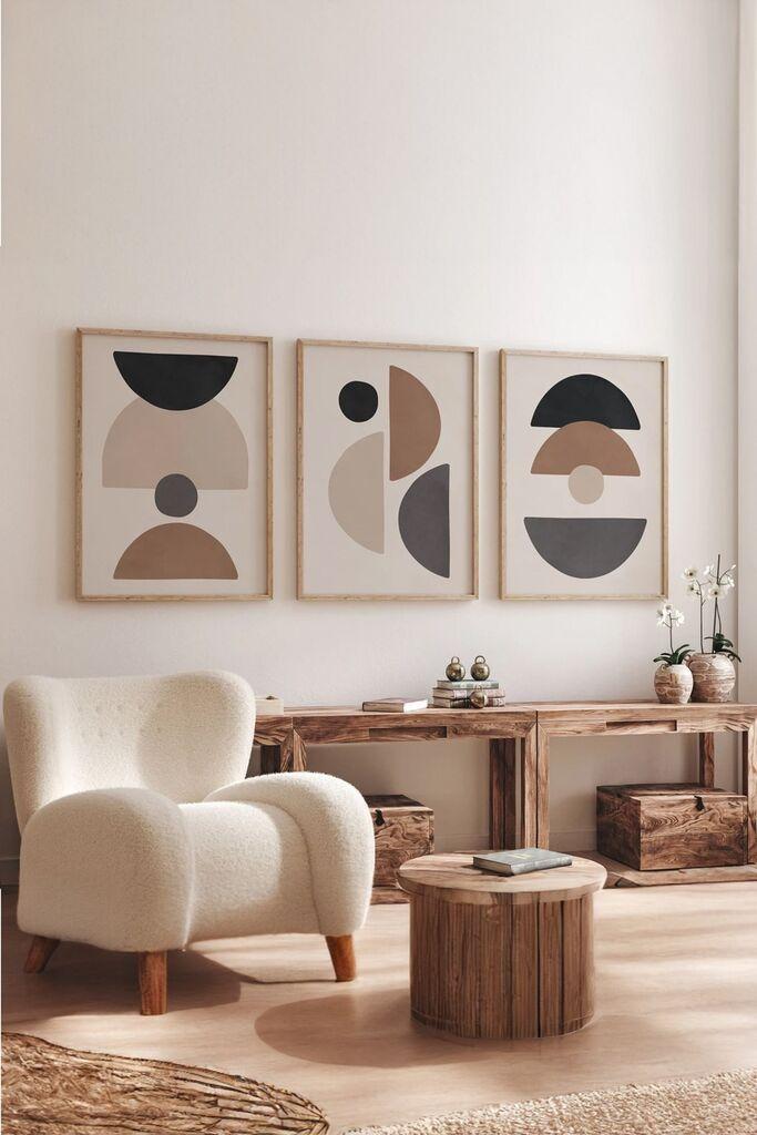 Wallity slika 3Dartsoho88, 3 dijela, 33 x 48 cm