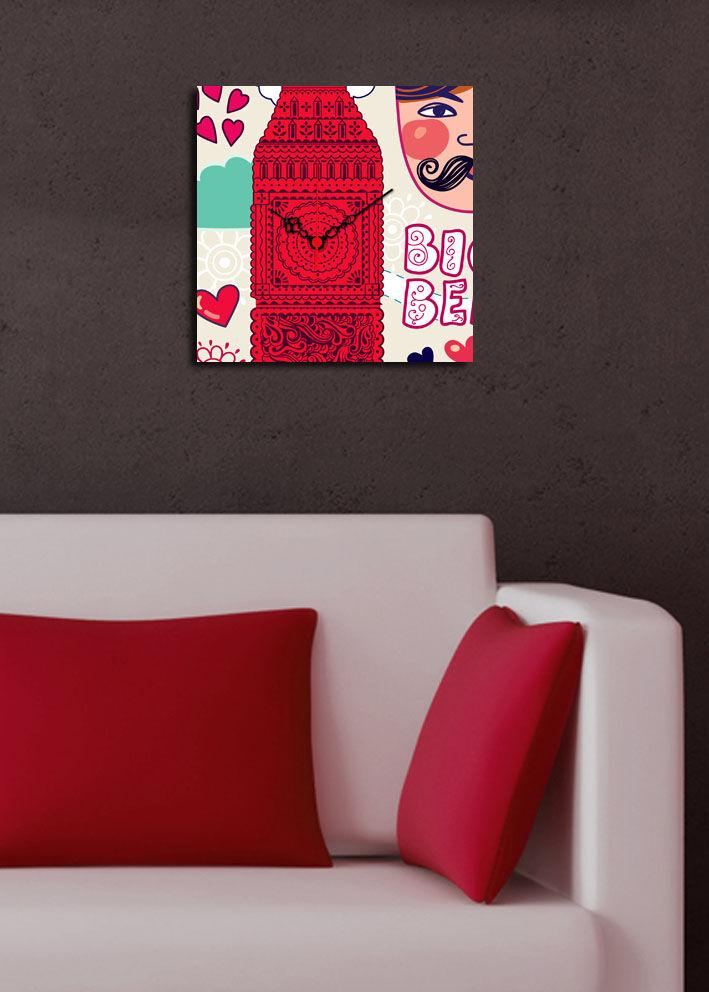 Zidni sat Wallity 2828CS-8, 28x28 cm