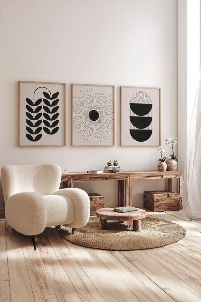 Wallity slika 3Dartsoho63, 3 dijela, 33 x 48 cm