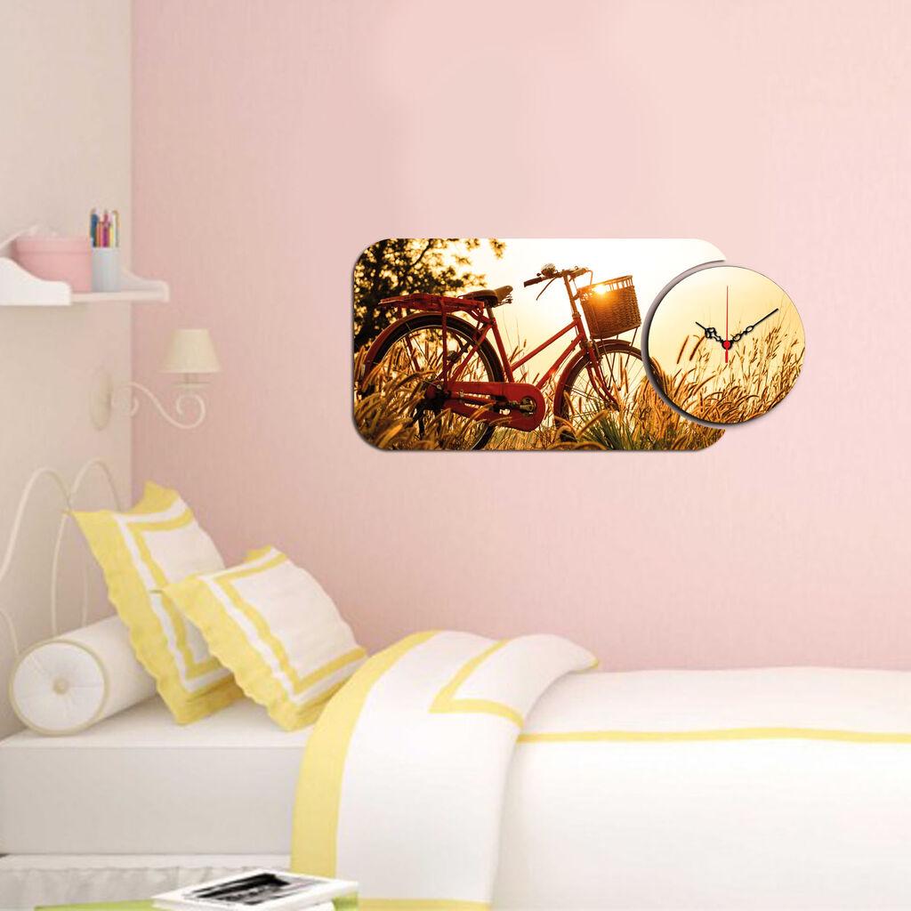 Zidni sat Wallity YMS-40, 68x32 cm, 2 dijela