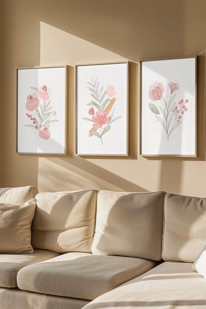 Wallity slika 3Dartsoho100, 3 dijela, 33 x 48 cm