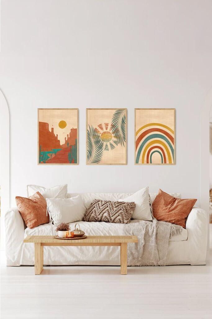 Wallity slika 3Dartsoho11, 3 dijela, 33 x 48 cm