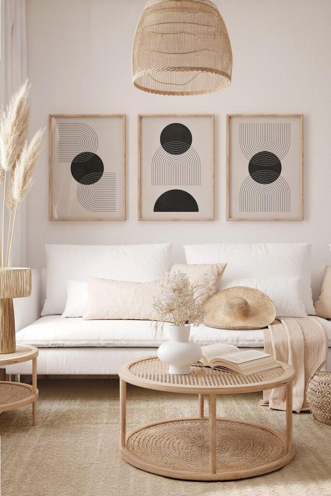 Wallity slika 3Dartsoho51, 3 dijela, 33 x 48 cm