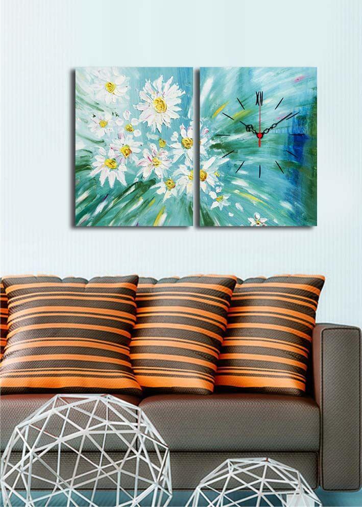 Zidni sat Wallity 2P3040CS-139, 64x40 cm, 2 dijela