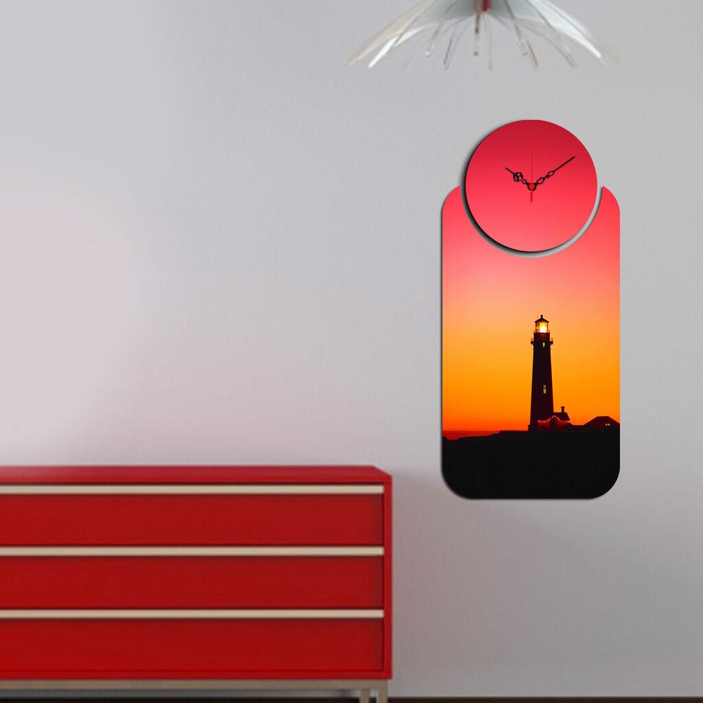 Zidni sat Wallity YMS-86, 68x32 cm, 2 dijela