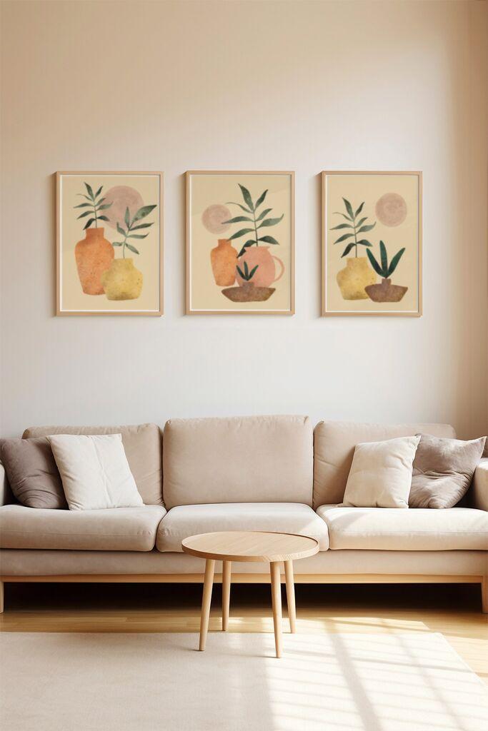 Wallity slika 3Dartsoho106, 3 dijela, 33 x 48 cm