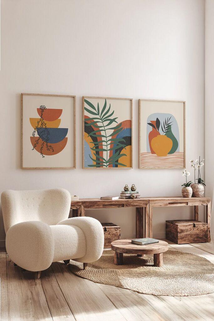 Wallity slika 3Dartsoho20, 3 dijela, 33 x 48 cm