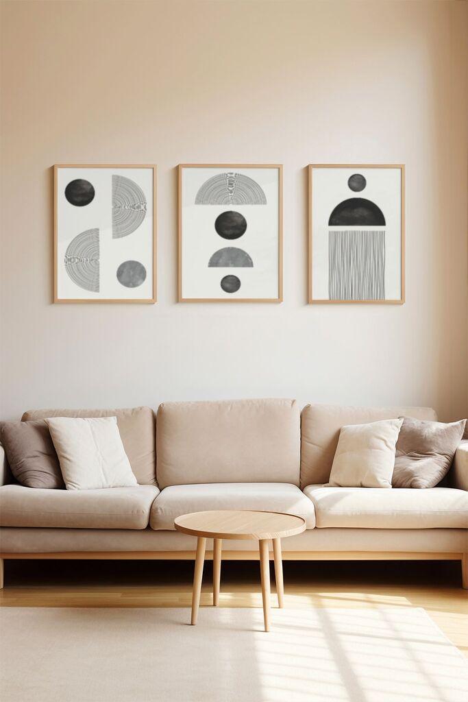 Wallity Slika Ersydata18-5070, 3 dijela, 50 x 70 cm