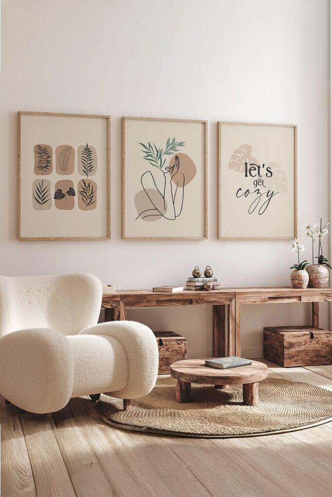 Wallity slika 3Dartsoho26, 3 dijela, 33 x 48 cm