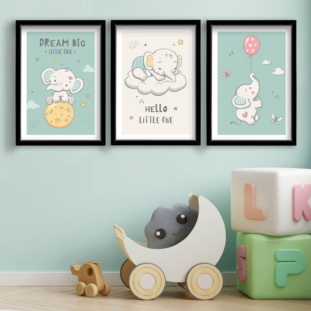 Wallity slika 3P3853BCT-003, 3 dijela, 53 x 118 cm