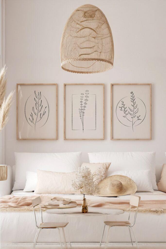 Wallity slika 3Dartsoho61, 3 dijela, 33 x 48 cm