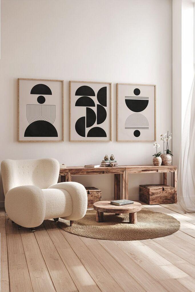 Wallity slika 3Dartsoho37, 3 dijela, 33 x 48 cm