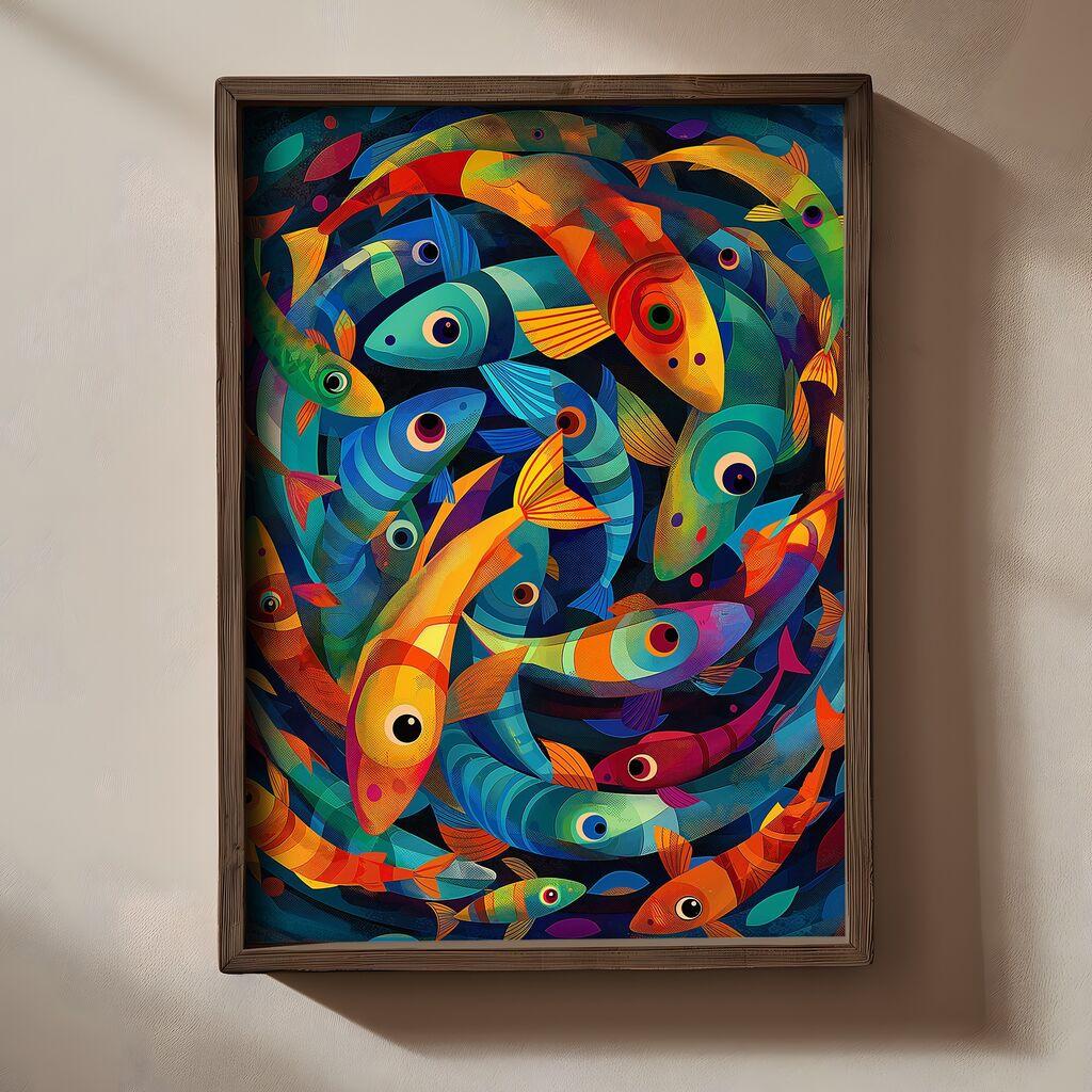 Wallity Slika TUN076, 50 x 70 x 3 cm