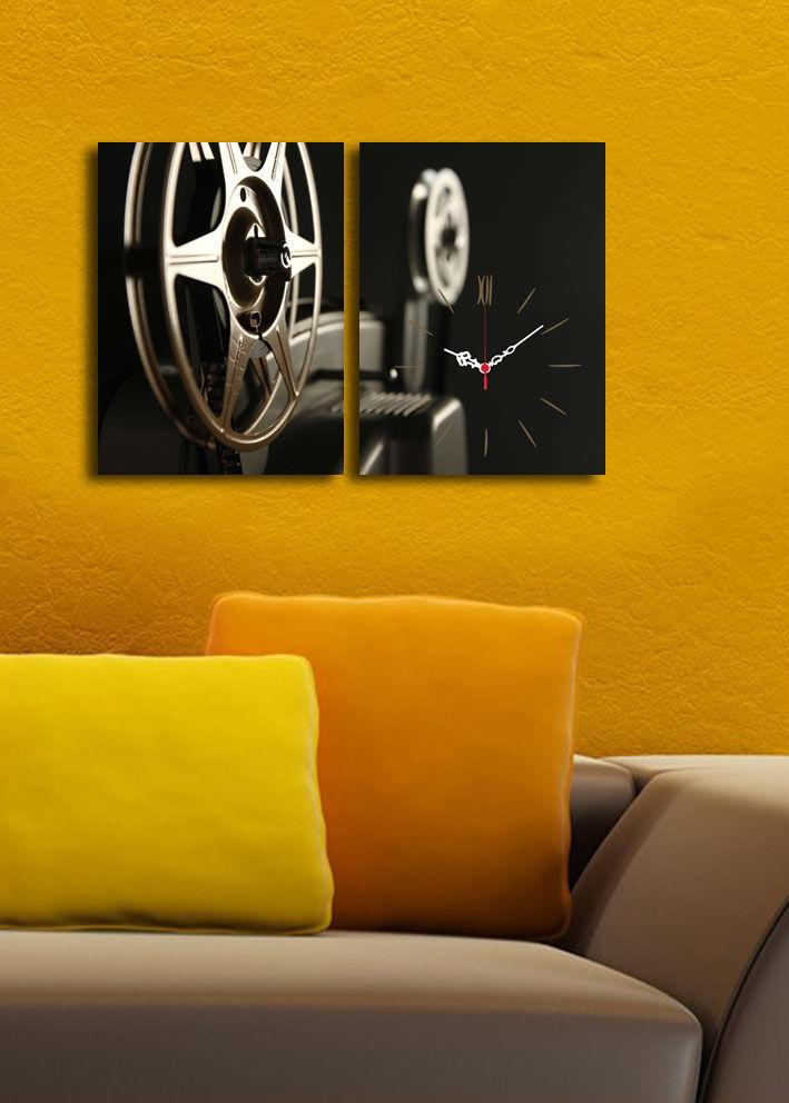 Zidni sat Wallity 2P3040CS-129, 64x40 cm, 2 dijela