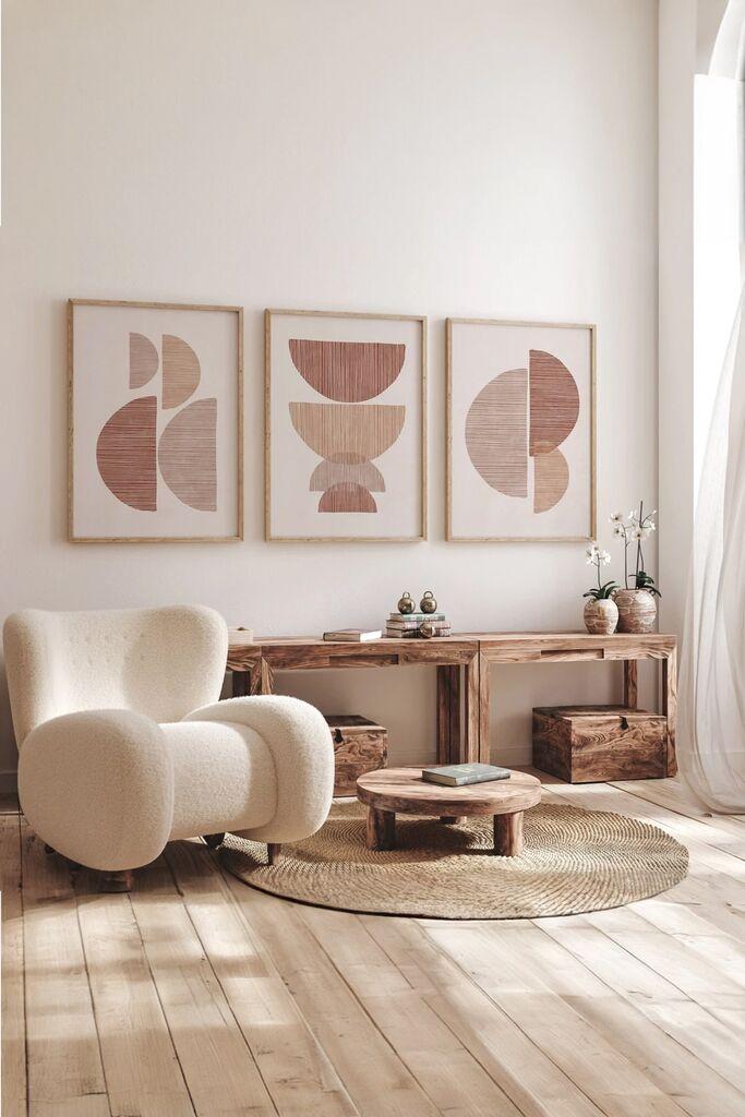 Wallity slika 3Dartsoho56, 3 dijela, 33 x 48 cm