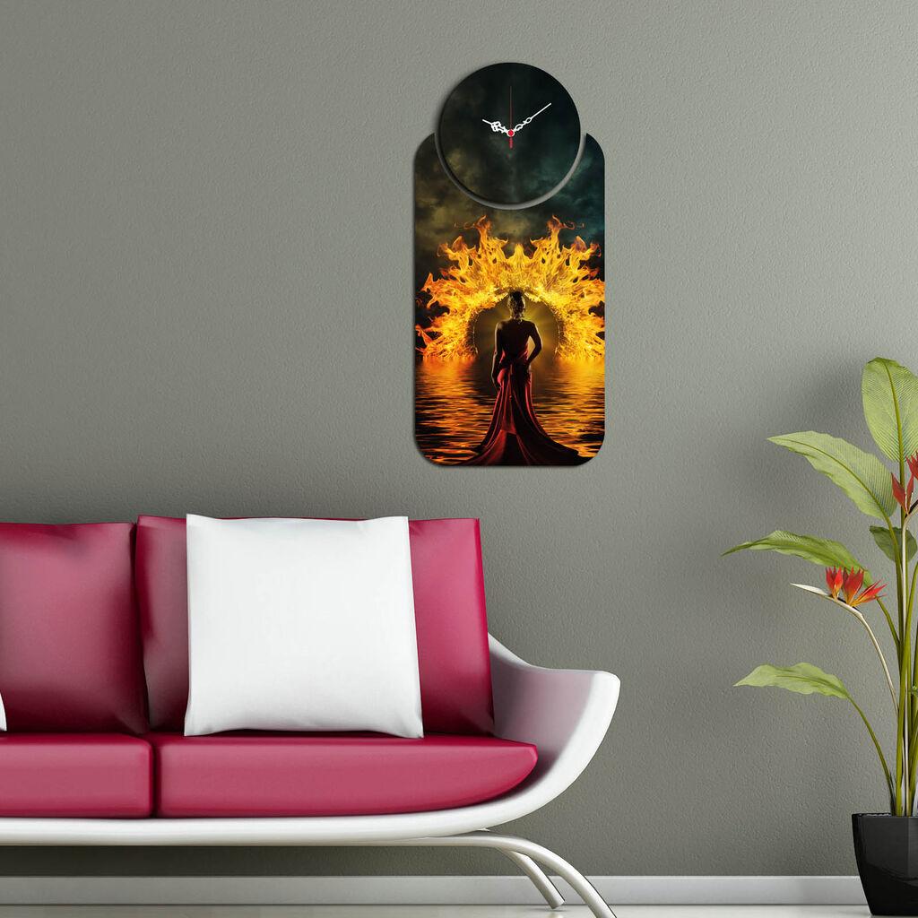 Zidni sat Wallity YMS-36, 68x32 cm, 2 dijela