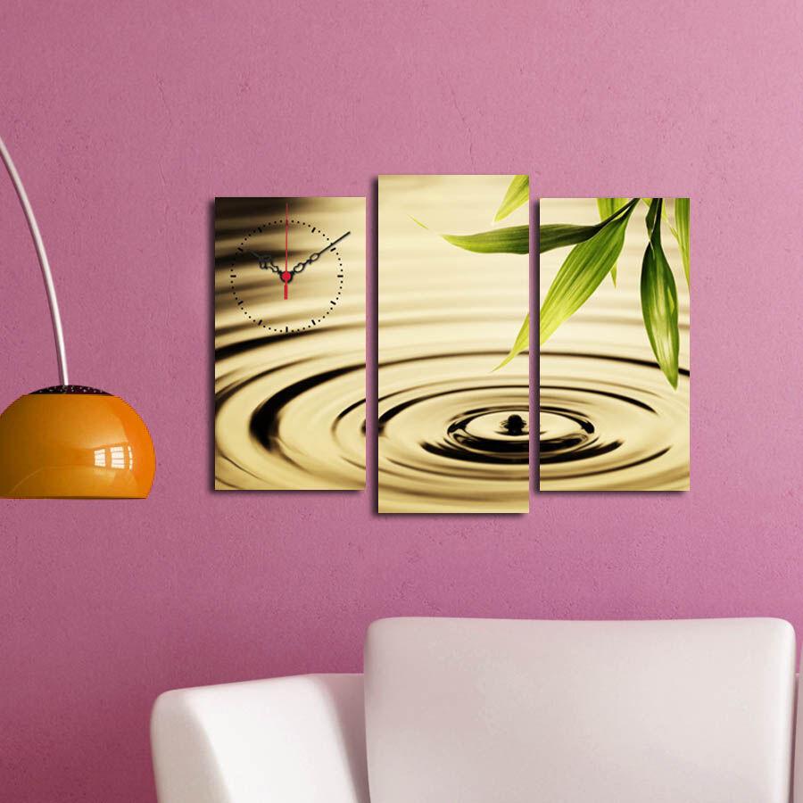 Zidni sat Wallity 3PATCS-13, 66x45 cm, 3 dijela