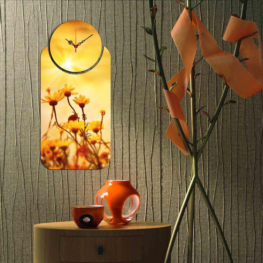 Zidni sat Wallity YMS-19, 68x32 cm, 2 dijela