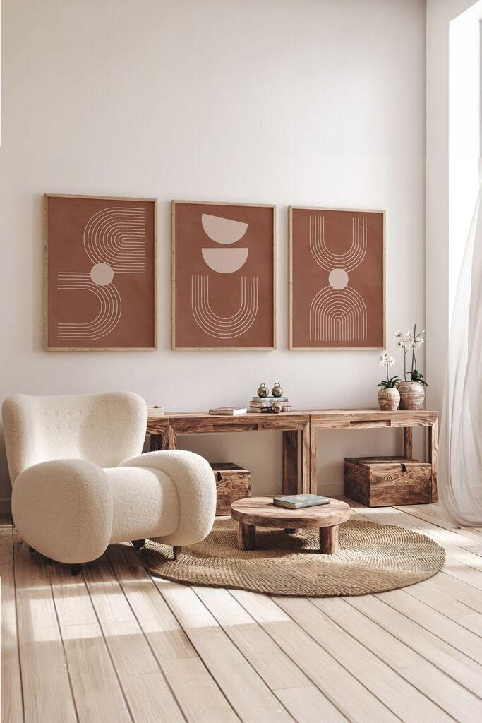 Wallity slika 3Dartsoho40, 3 dijela, 33 x 48 cm