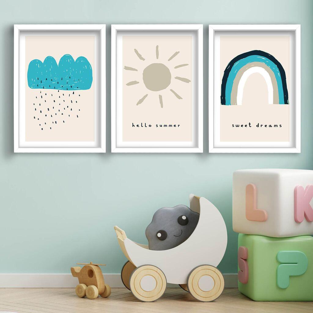 Wallity slika 3P3853KCT-001, 3 dijela, 53 x 118 cm