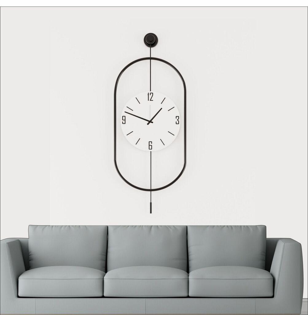 Zidni sat Wallity Mclock-00114, 35x85x7 cm, Crni