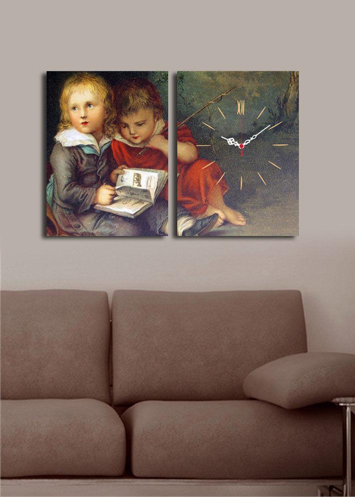 Zidni sat Wallity 2P3040CS-133, 64x40 cm, 2 dijela