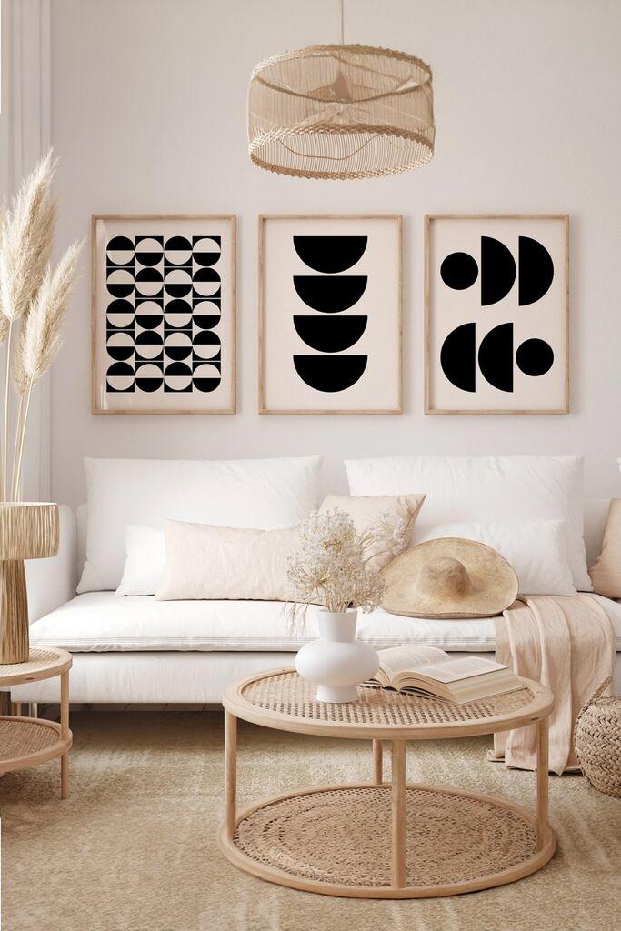 Wallity slika 3Dartsoho33, 3 dijela, 33 x 48 cm