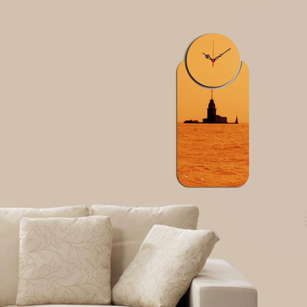 Zidni sat Wallity YMS-05, 68x32 cm, 2 dijela