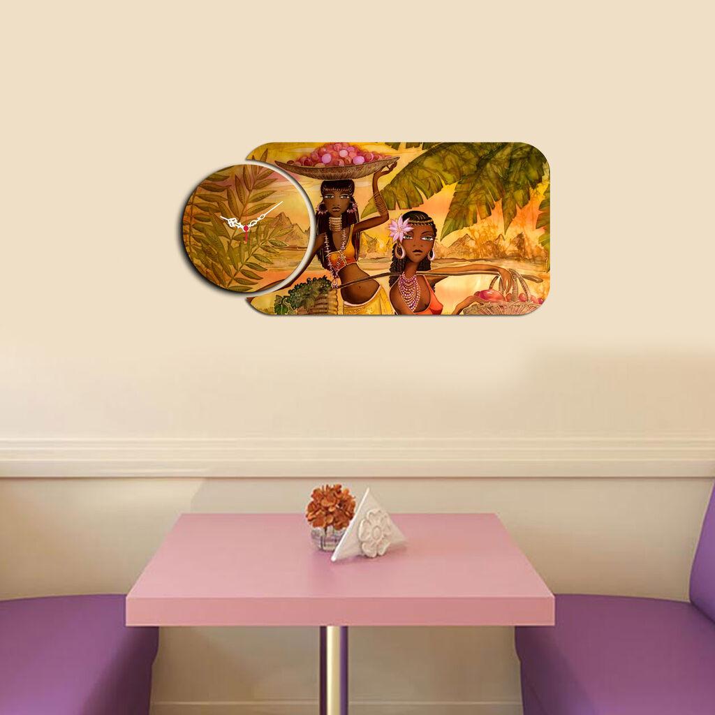 Zidni sat Wallity YMS-78, 68x32 cm, 2 dijela