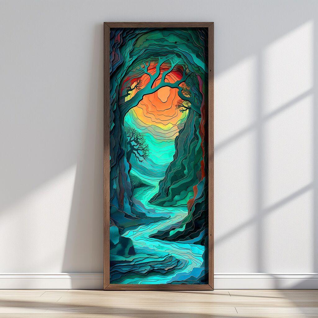 Zidna slika LONG005-S/120-40, 40 x 120 cm